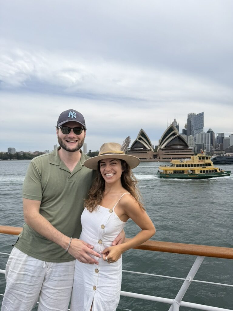 Sydney Opera House, ferry passing